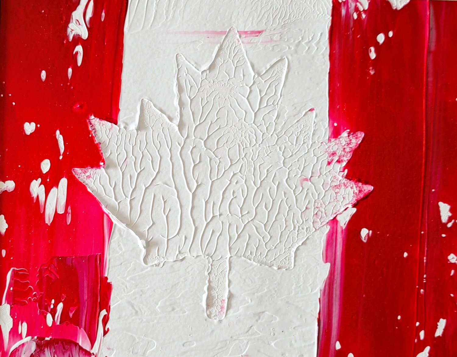 Canadian Flag original Acrylic Painting by Ryan O'Neill