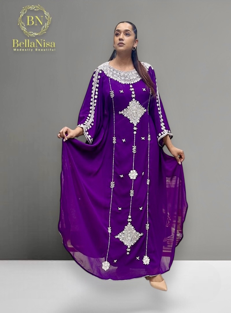 Lila Abaya Kaftan Purple