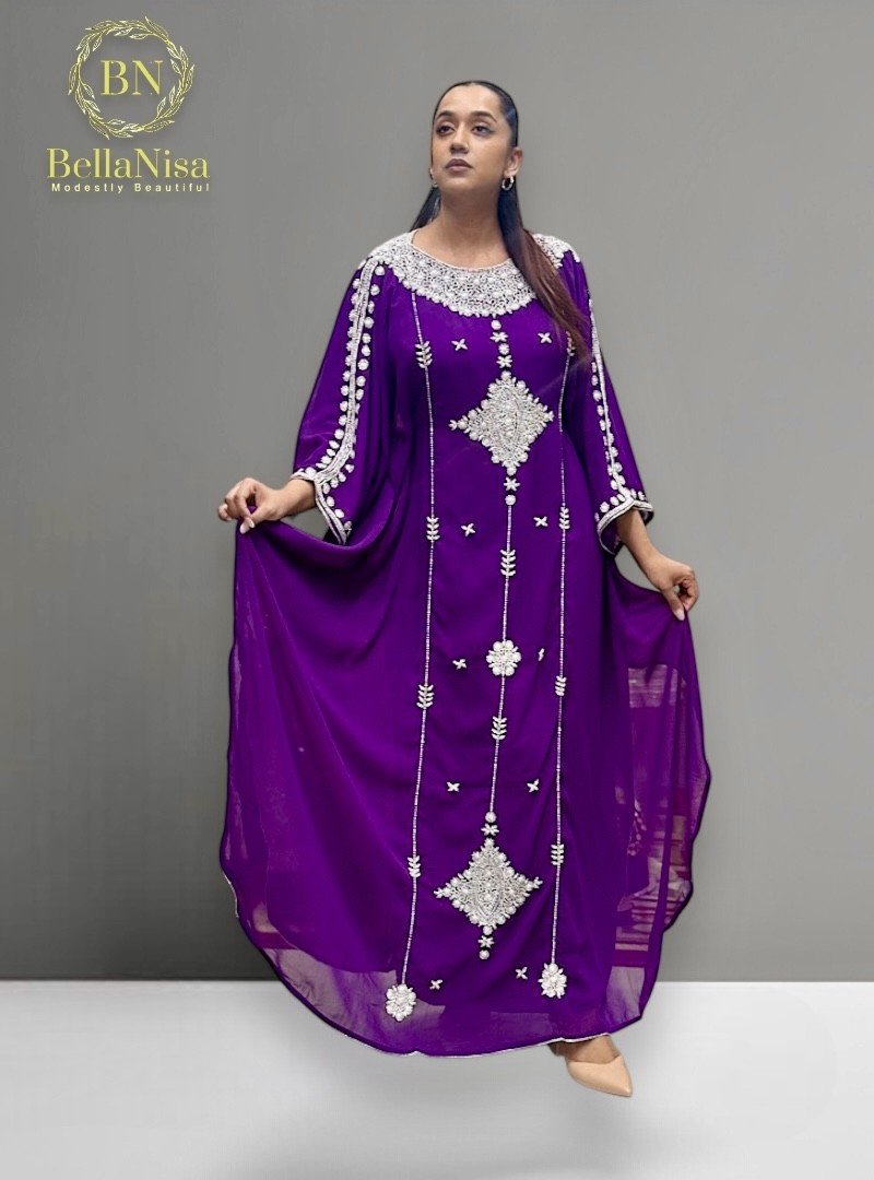 Lila Abaya Kaftan Purple