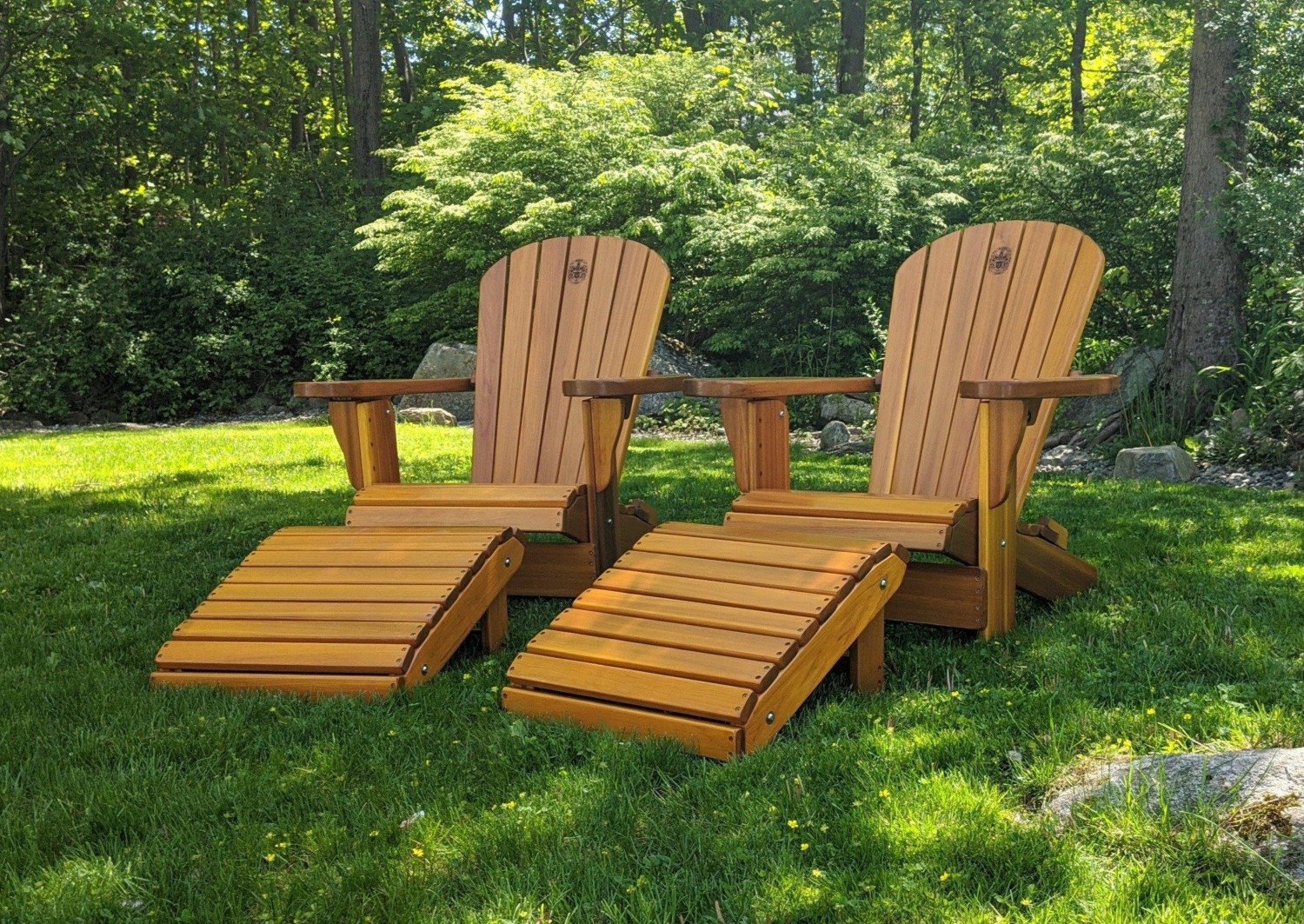 Wooden Royal 2-Position Ottoman