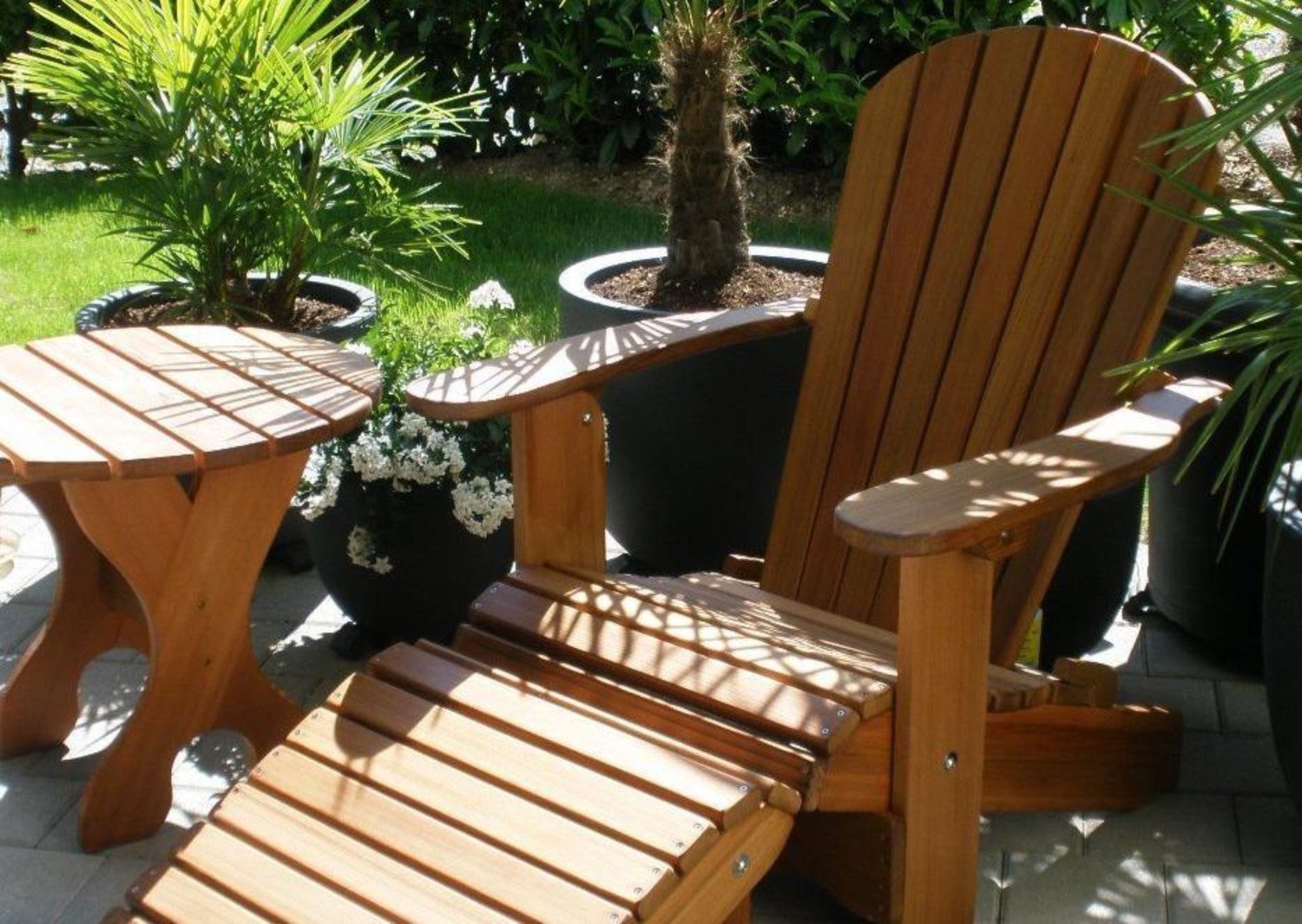 Wooden Royal Single Patio Set