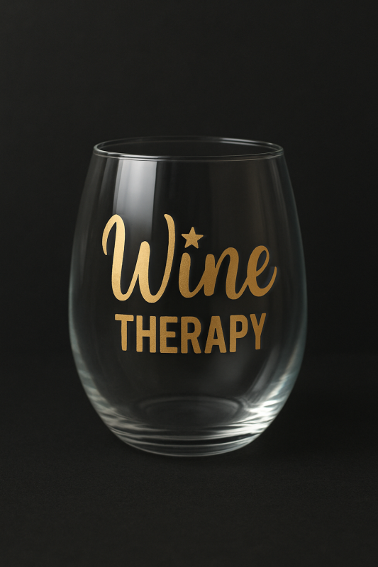 Wine Glass – “Wine Therapy”