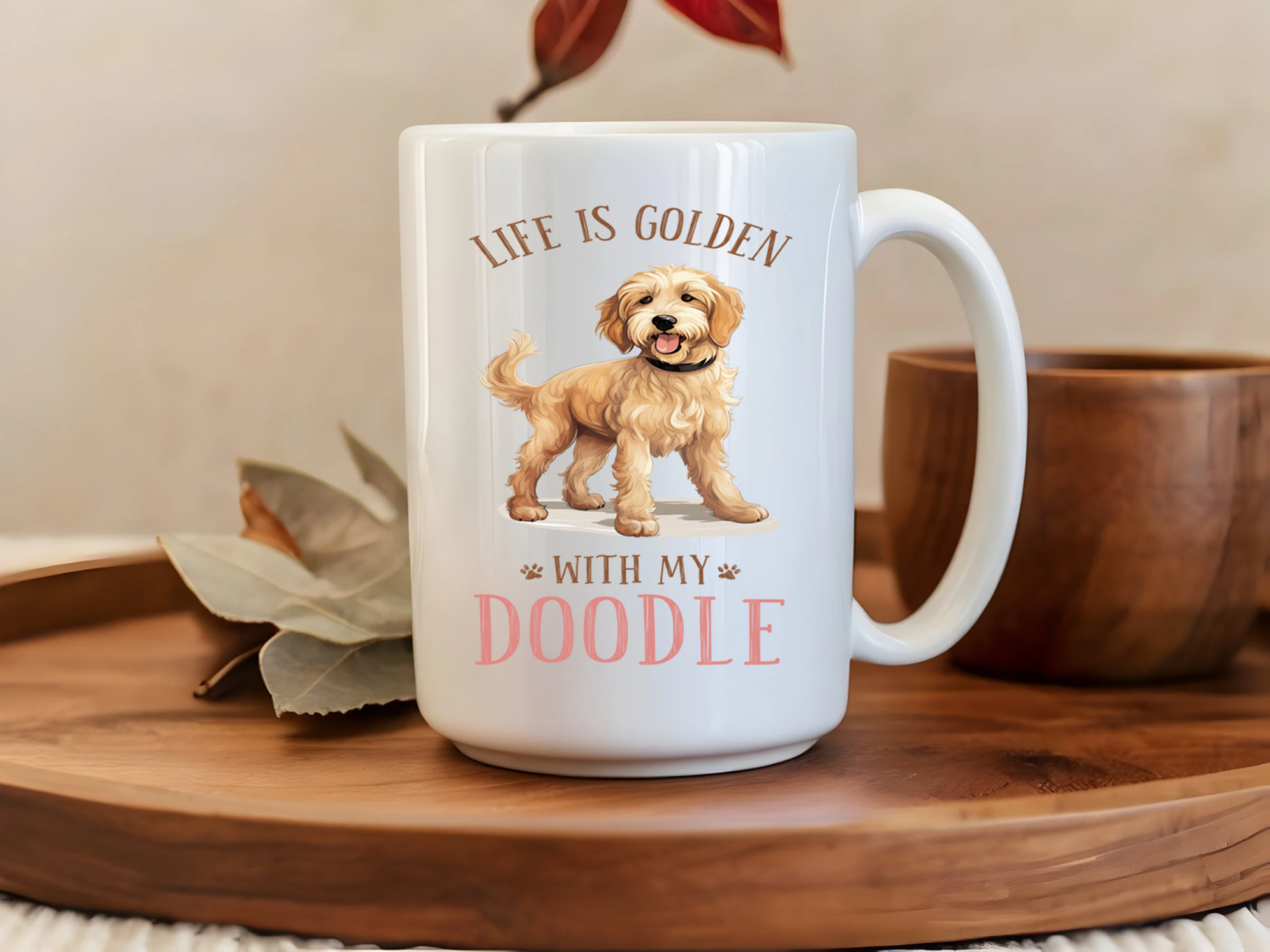 Life is Golden with my Doodle 15oz Mug