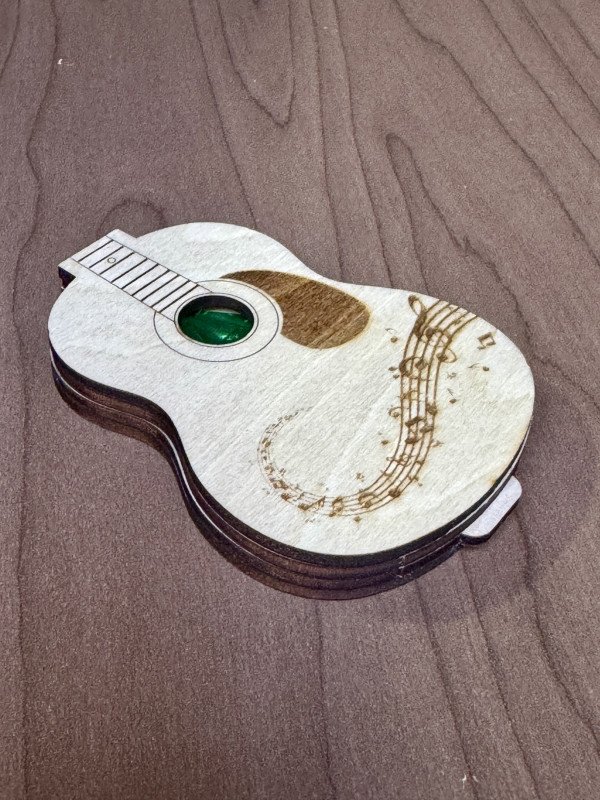 Guitar Pick Holder (Acoustic) - Music Note V2