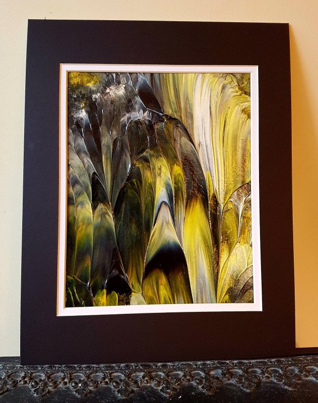 Black and Yellow Art Deco Abstract