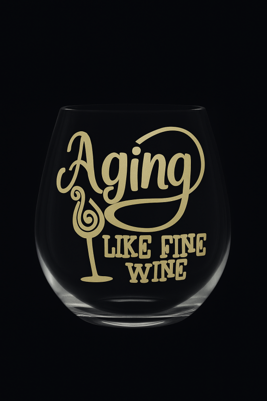 Wine Glass – “Aging Like Fine Wine”