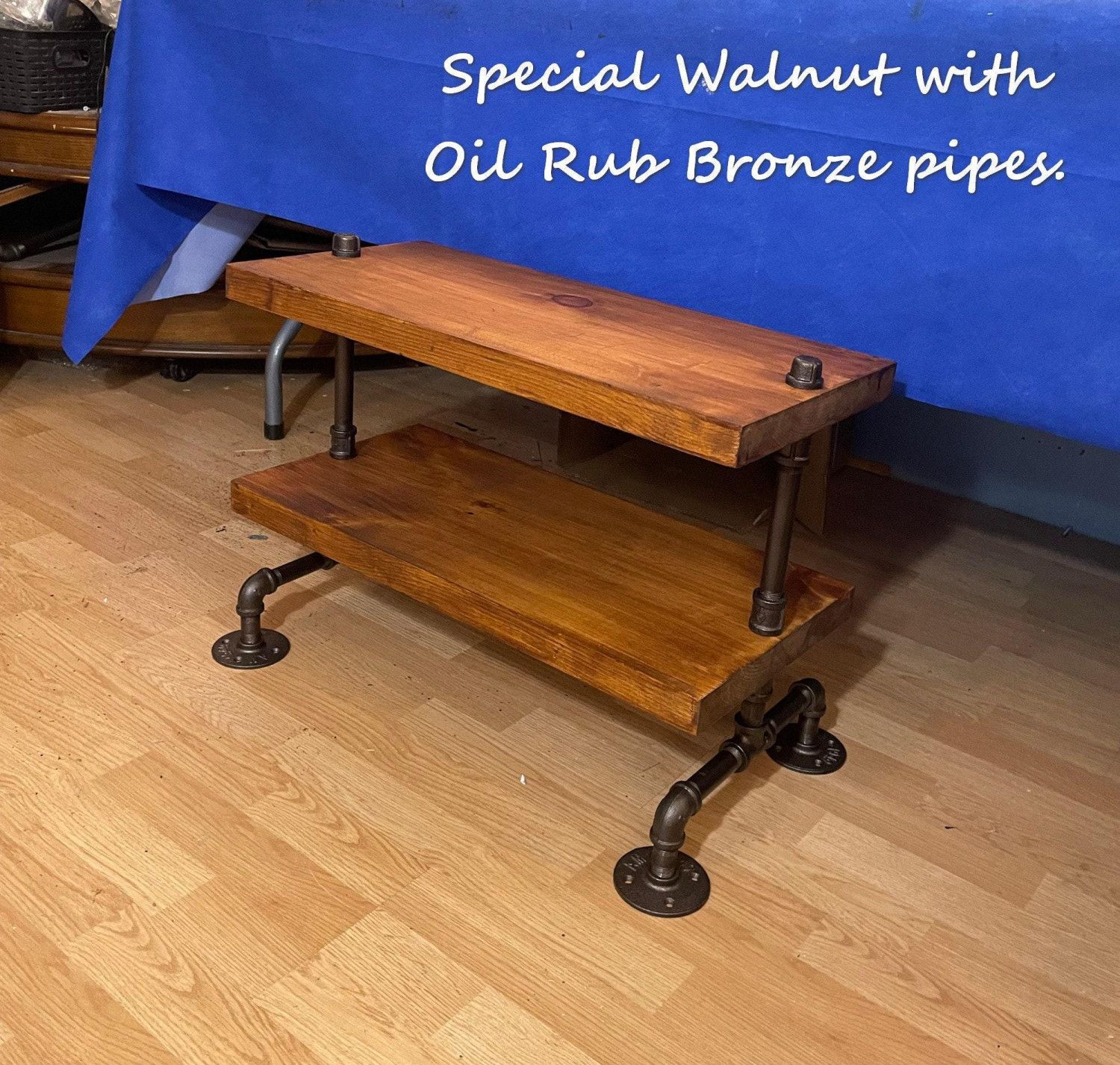 Industrial Pipe Shoe Rack – Steampunk Entryway Boot Organizer
