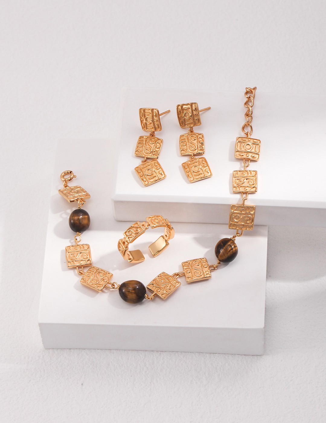 Sterling Silver Tiger Eye Bracelet