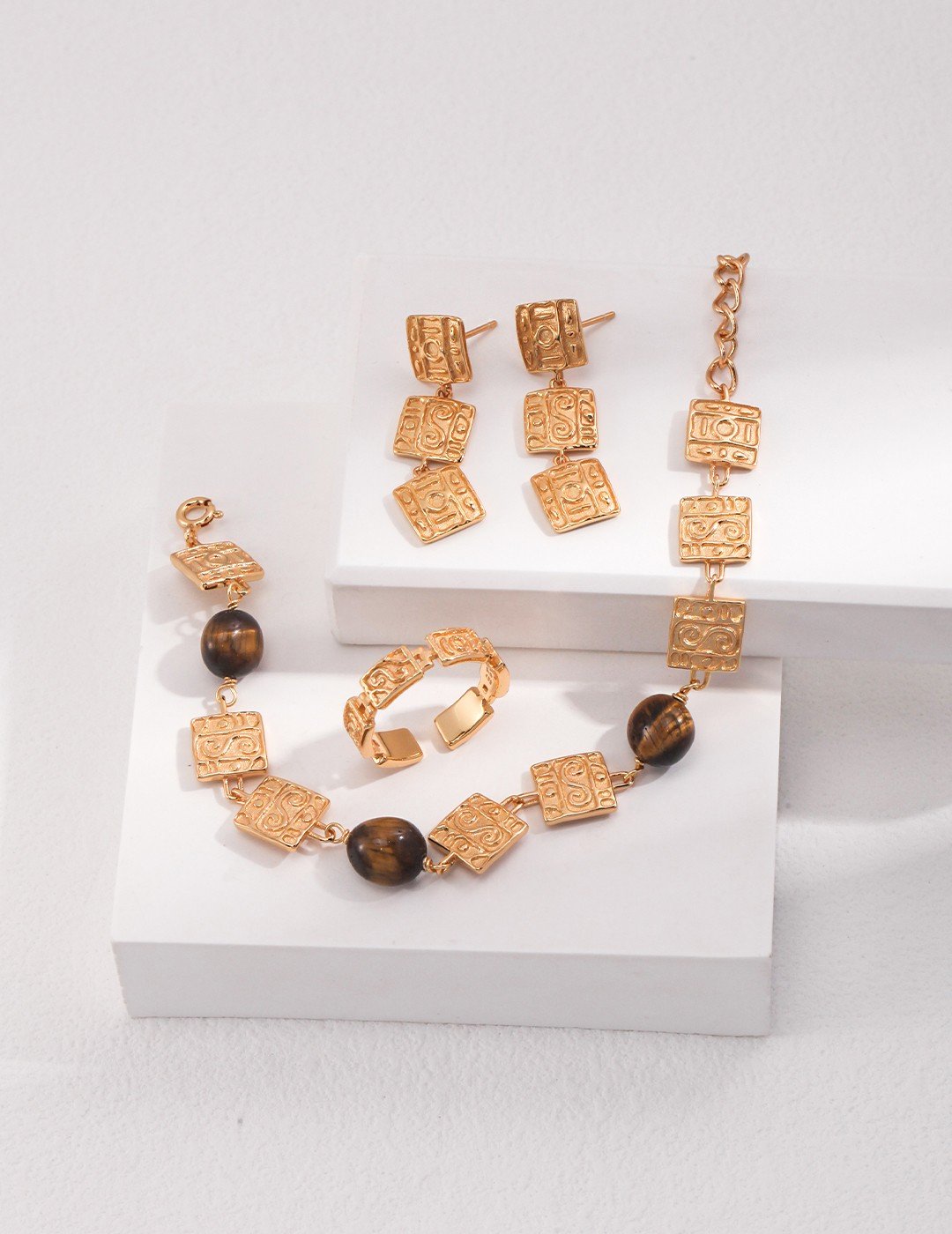 Sterling Silver Tiger Eye Bracelet