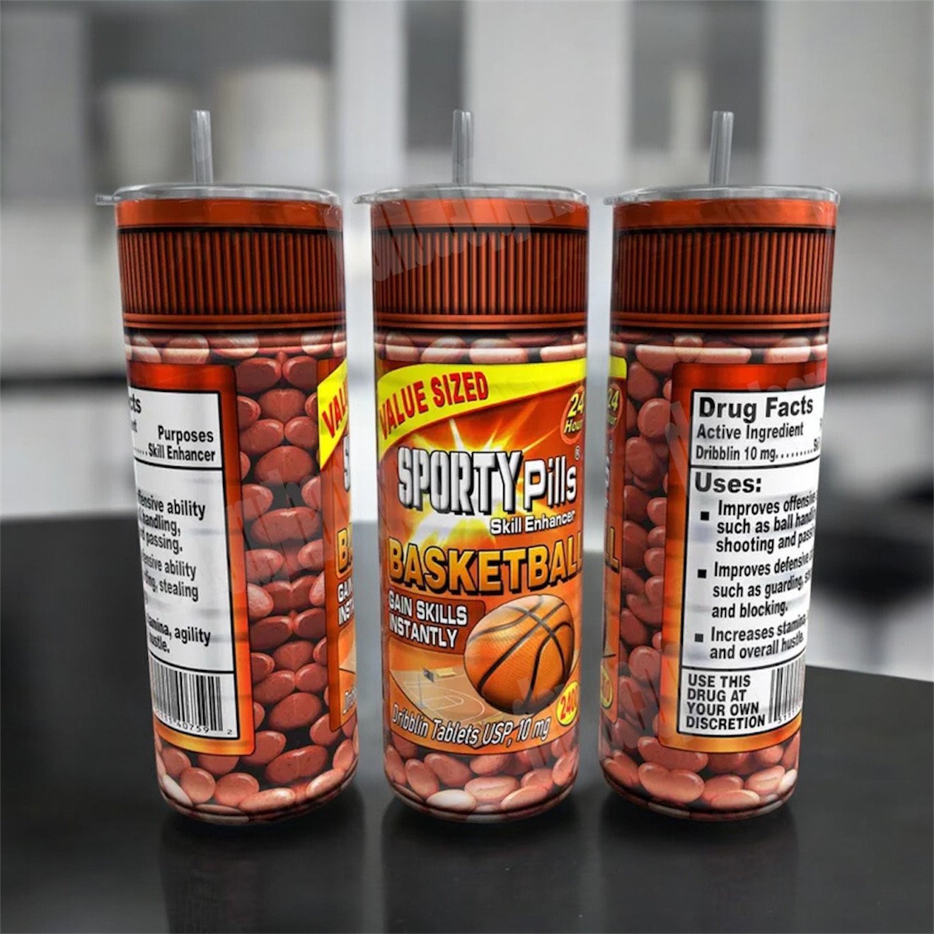 SportyPills skill enhancer Funny 20oz Tumbler