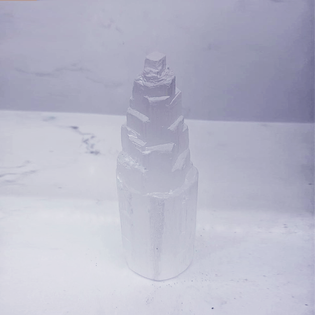 Selenite Rough Tower