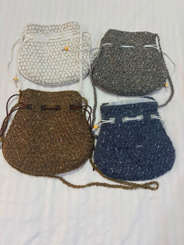Kashmiri Handmade Beaded Potli Sling Bag