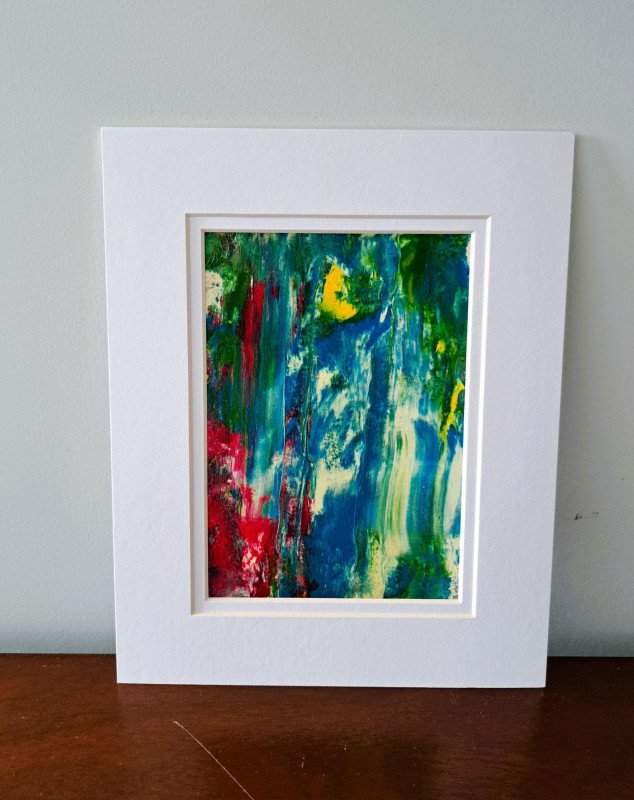 Sun Over the Falls Abstract Original Painting