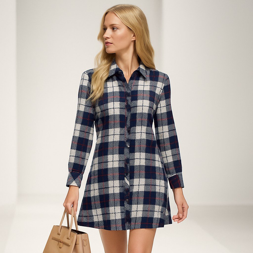 Organic Cotton Flannel Fleece Dress