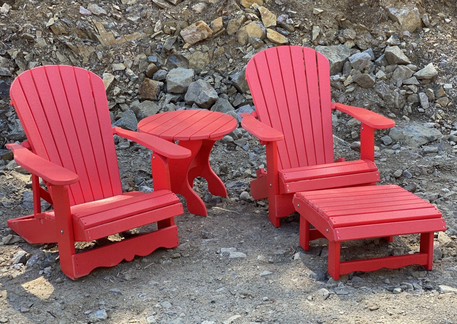 Poly-Luxe Recycled Plastic Royal Patio Set