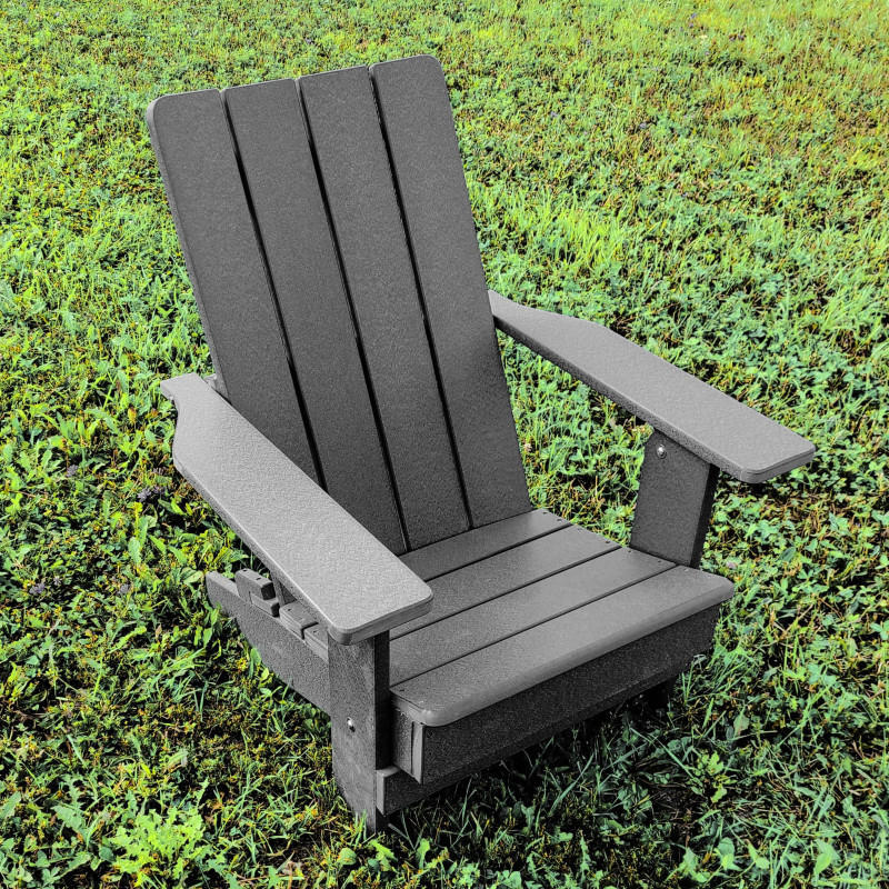 Poly-Luxe Recycled Plastic Modern Royal Adirondack Chair