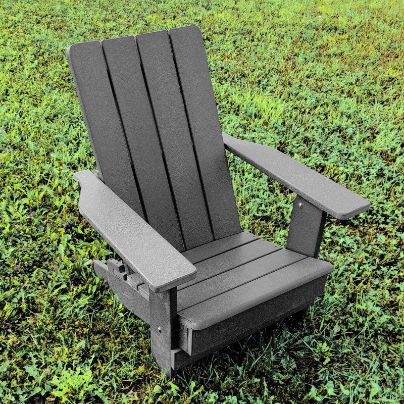 Poly-Luxe Recycled Plastic Modern Royal Adirondack Chair