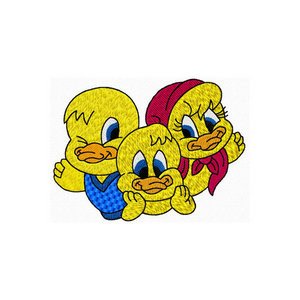 SIM002 The Duck Family VP3 Machine Embroidery Designs