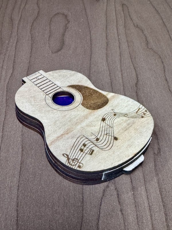 Guitar Pick Holder (Acoustic) - Music Note V4