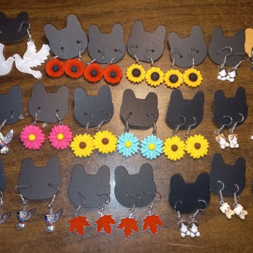 Fun & Floral Earrings – $25/4 pairs