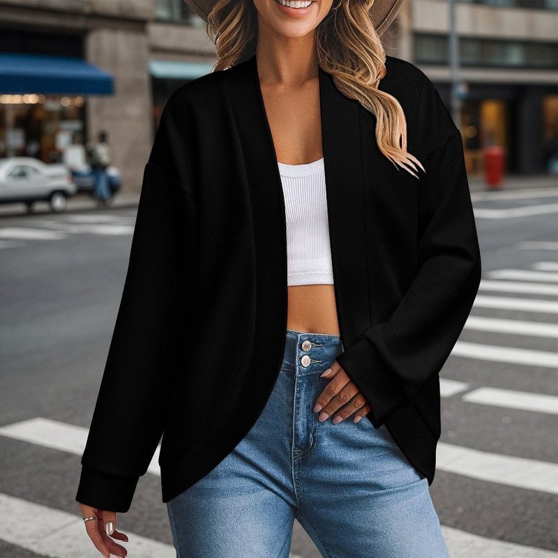 Hathrowa Women Drop Shoulder Cardigan