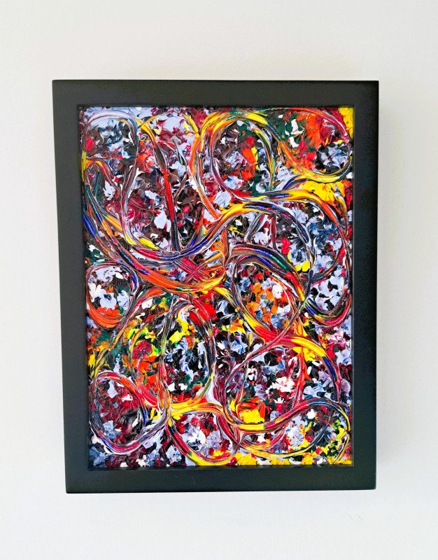 Nature's Swirls Abstract Acrylic Painting