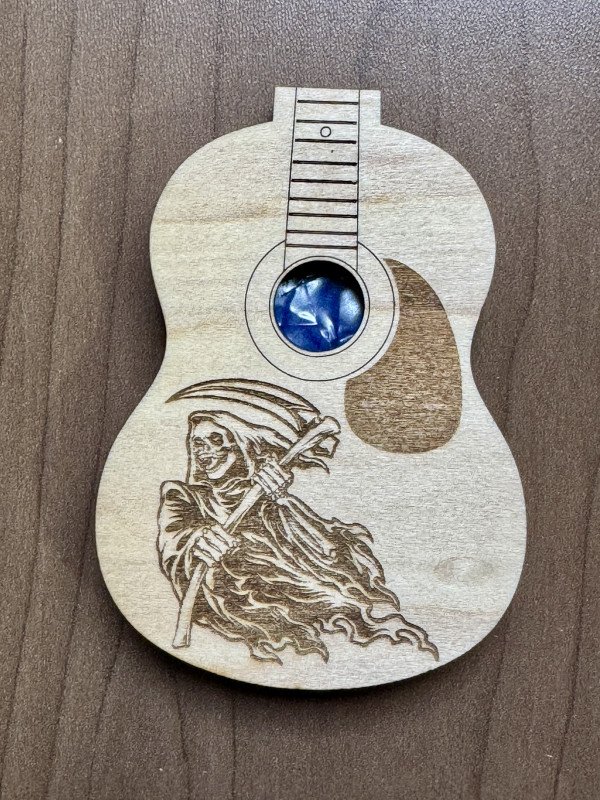 Guitar Pick Holder - Grim Reaper