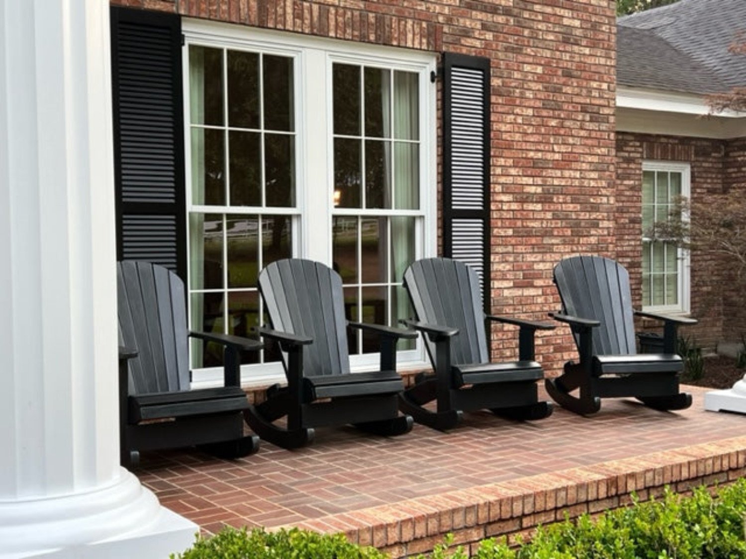 Poly-Luxe Recycled Plastic Royal Rocking Adirondack Chair