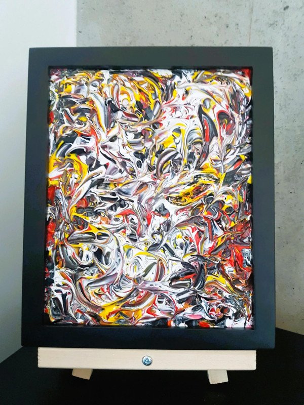 Circus Abstract Acrylic Painting
