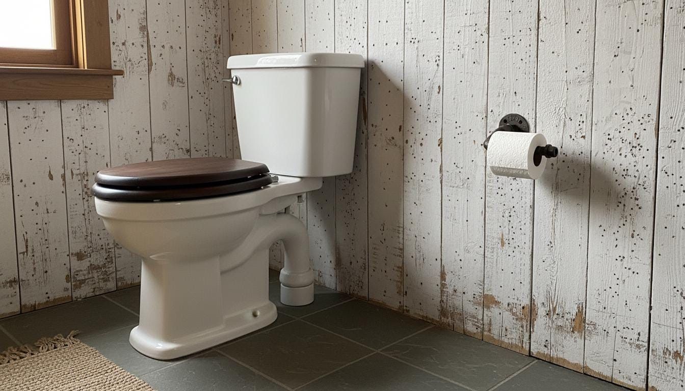 Industrial Style Toilet Paper Holder: Vintage Bathroom Decor
