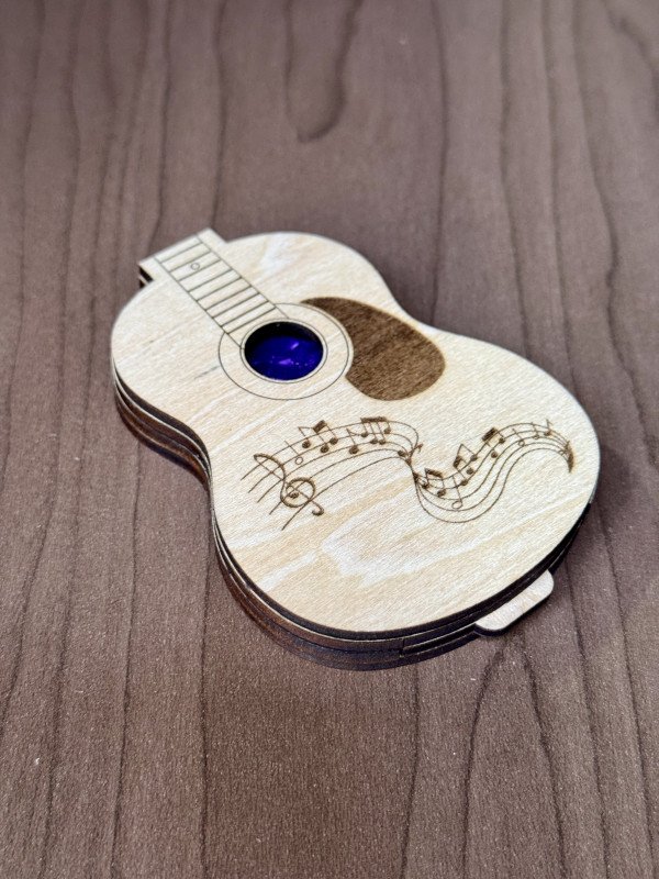 Guitar Pick Holder (Acoustic) - Music Note V6