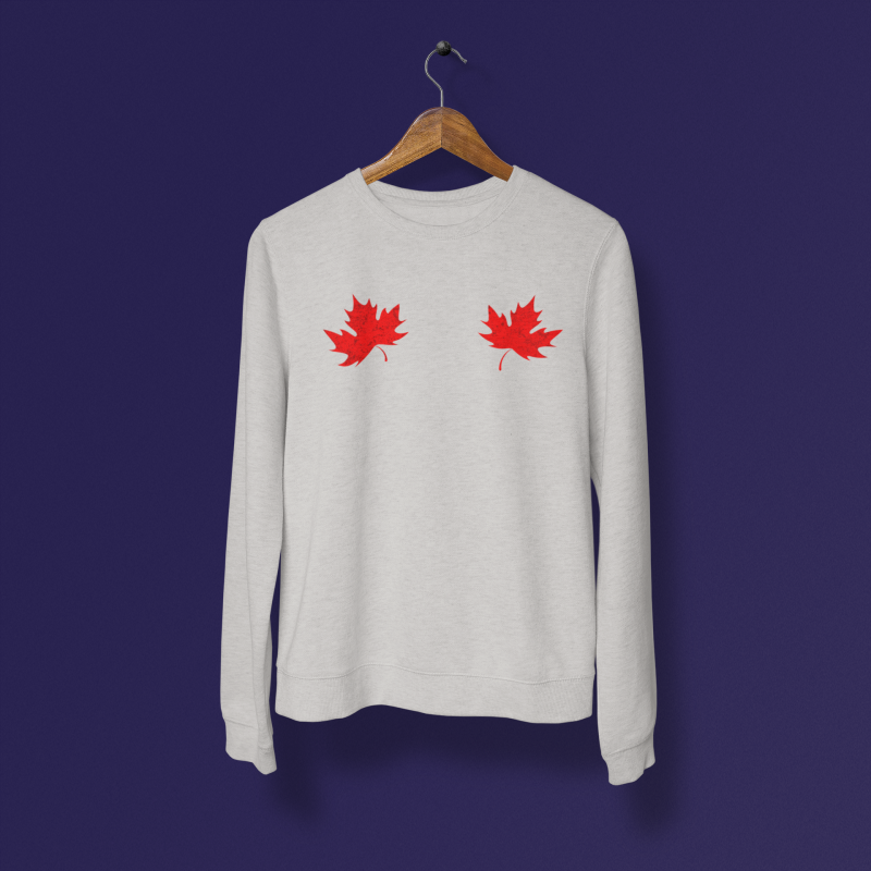 Minimalist Canada Maple Leaf Sweatshirt