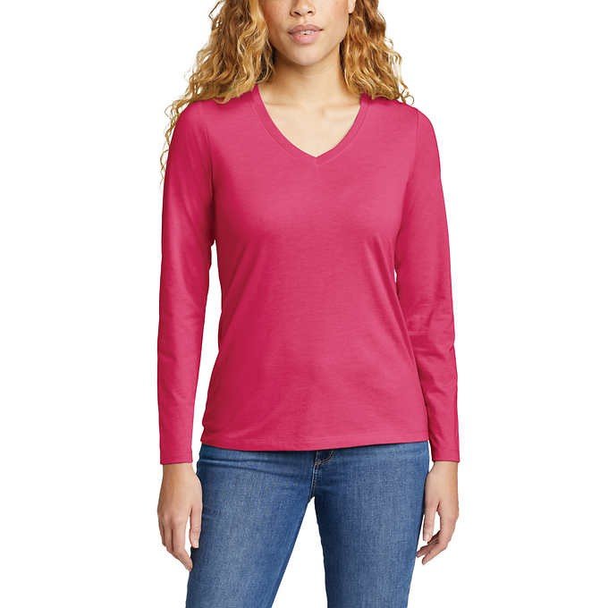 Eddie Bauer Women's Long Sleeve Shirt, 2-pack