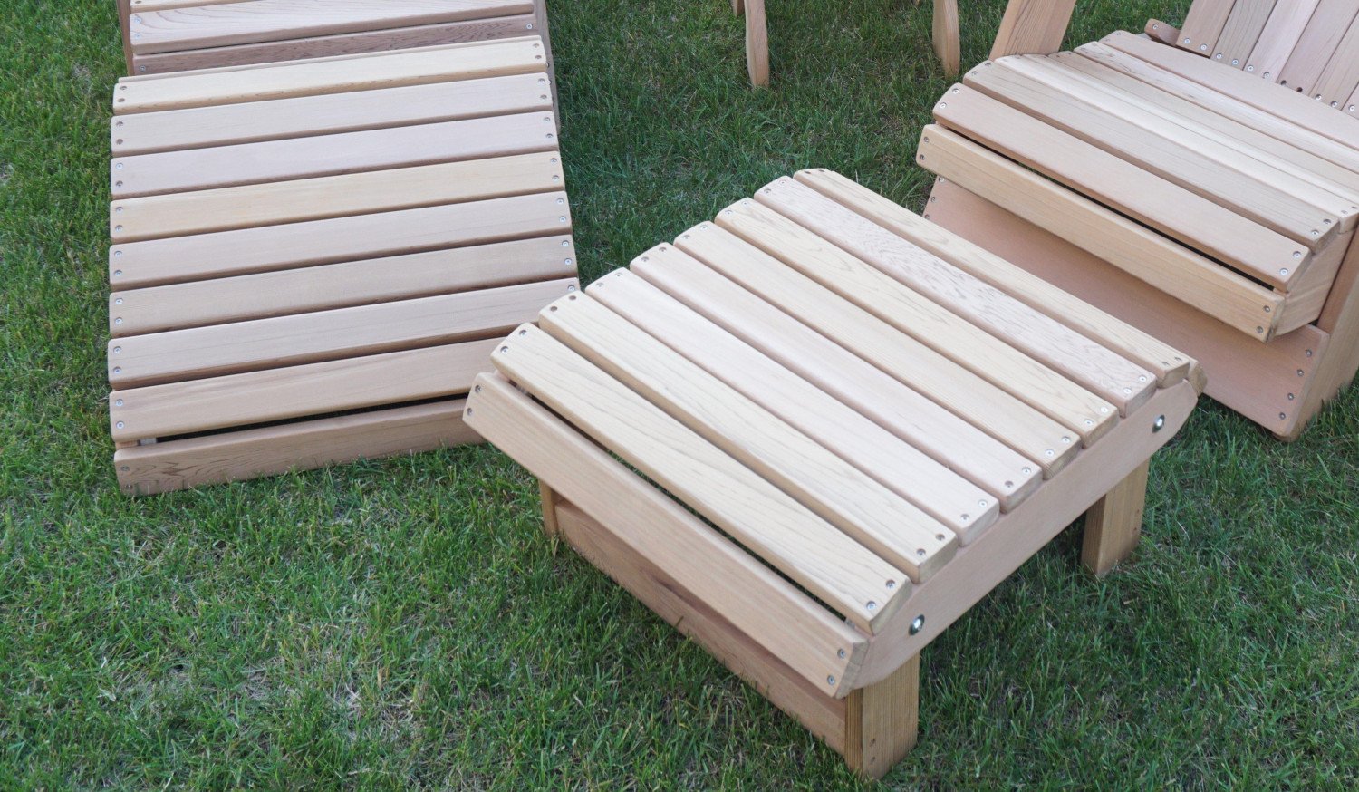 Wooden Grand 2-Position Ottoman