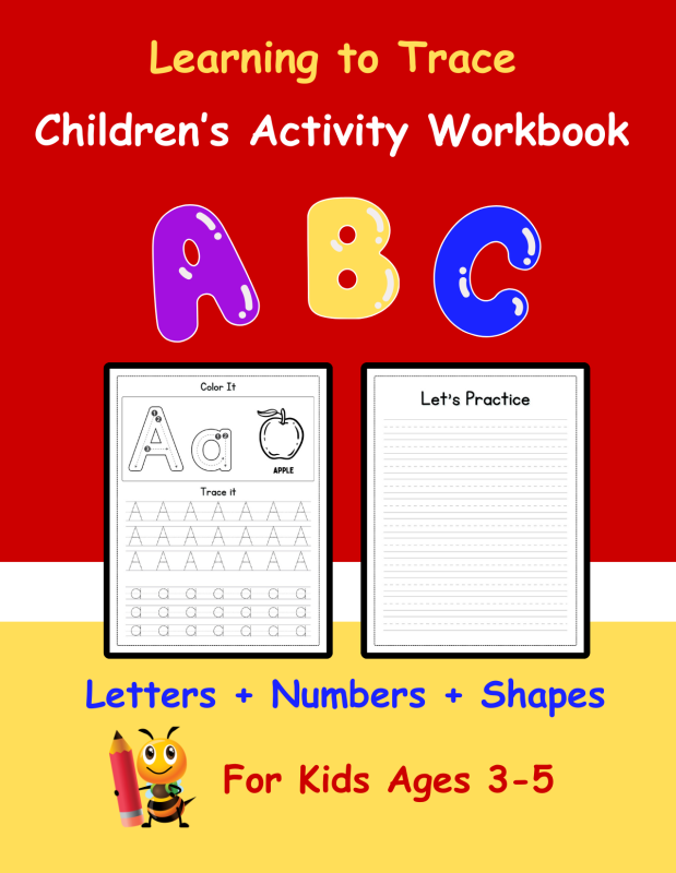 Learning to Trace - Children's Activity Workbook