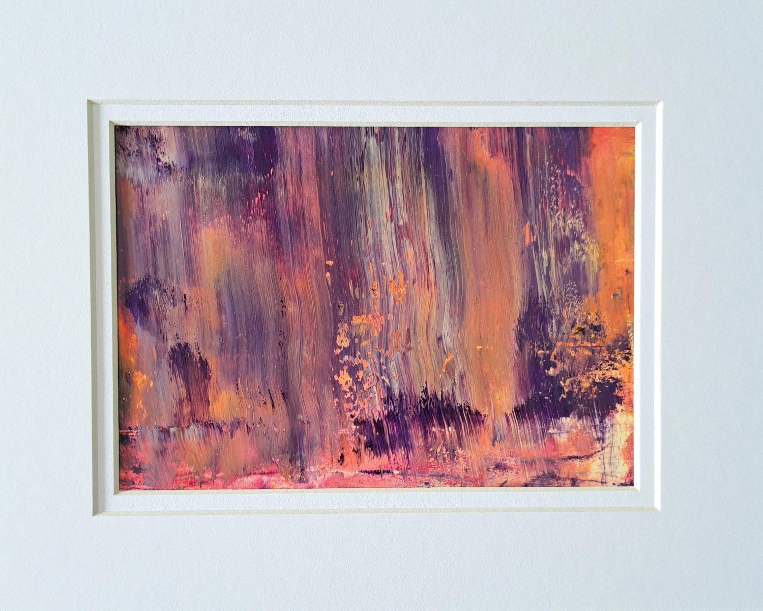 Park View at Night Abstract acrylic Original Painting