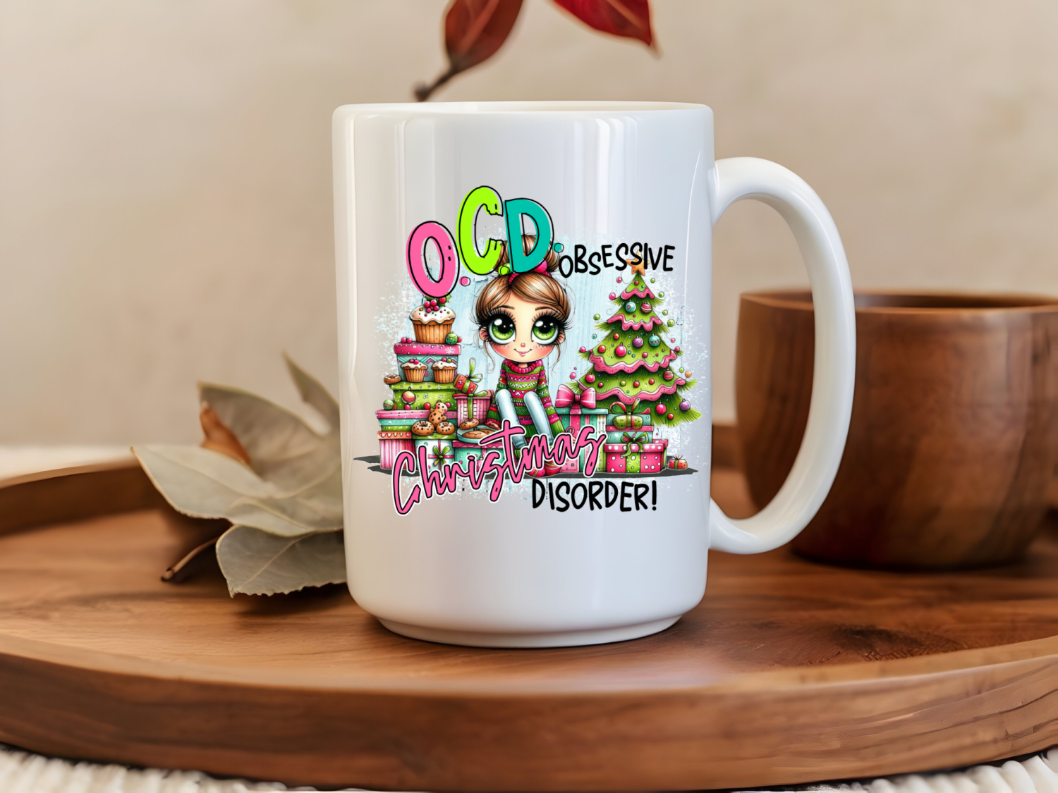 OCD Obsessive Christmas Disorder 15oz Mug