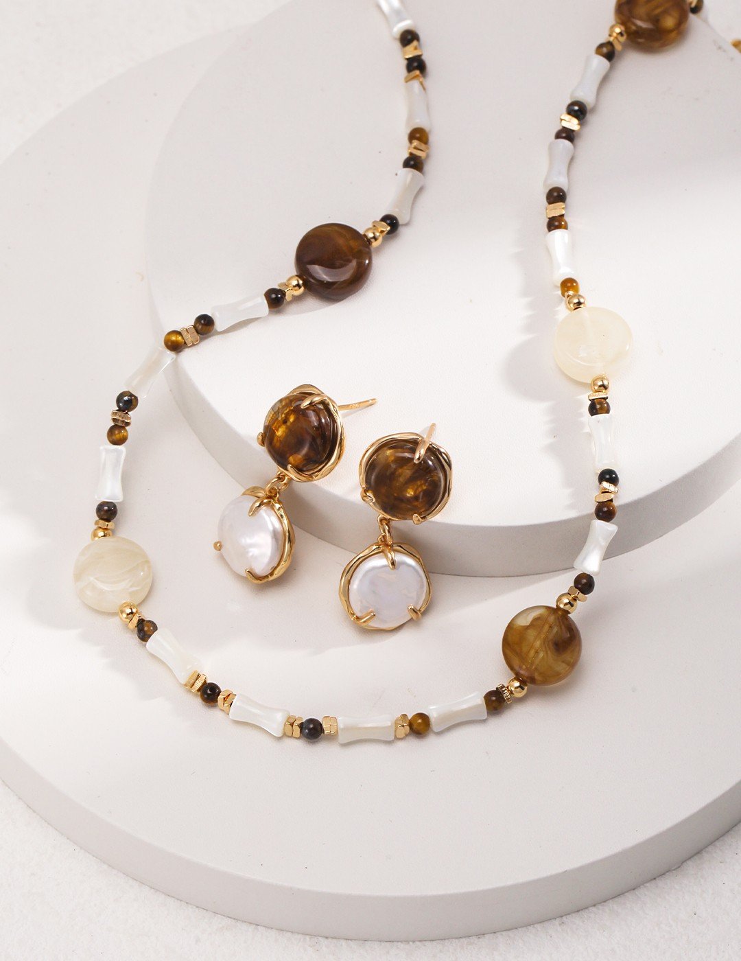 Resin Pearl Earrings