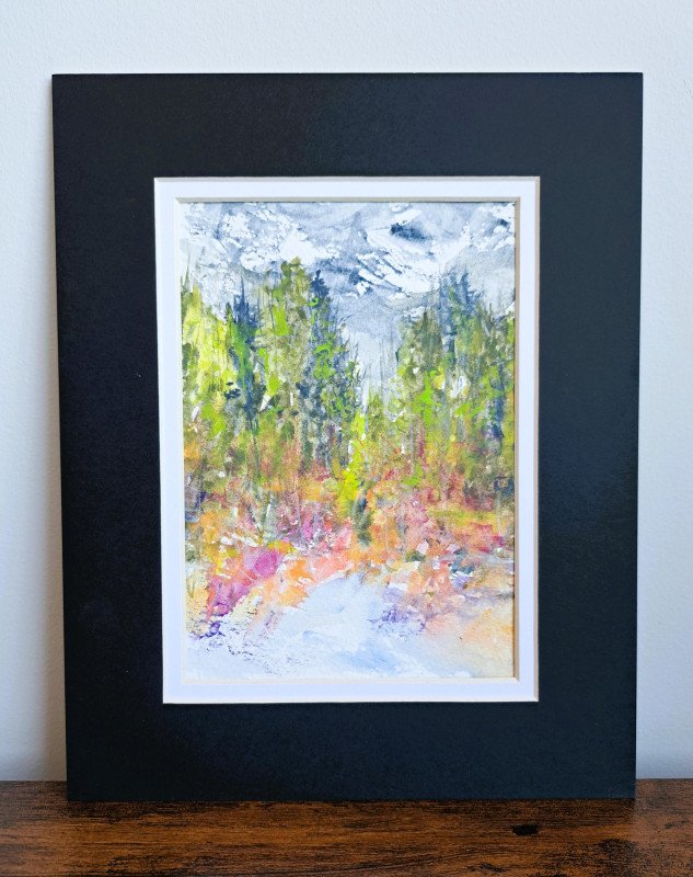 Hiking Through Abstract Watercolor