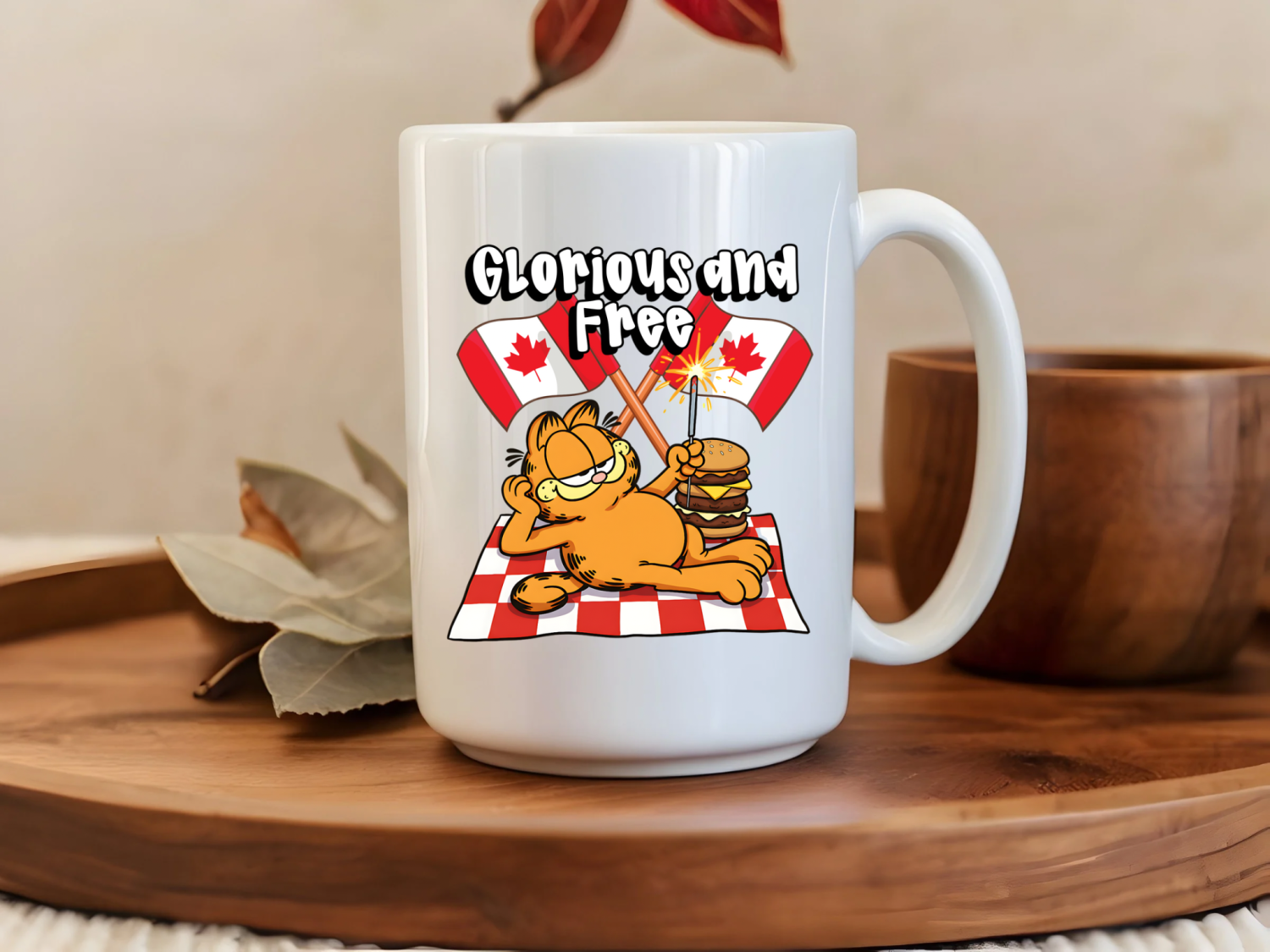 Glorious and free Garfield 15oz Mug