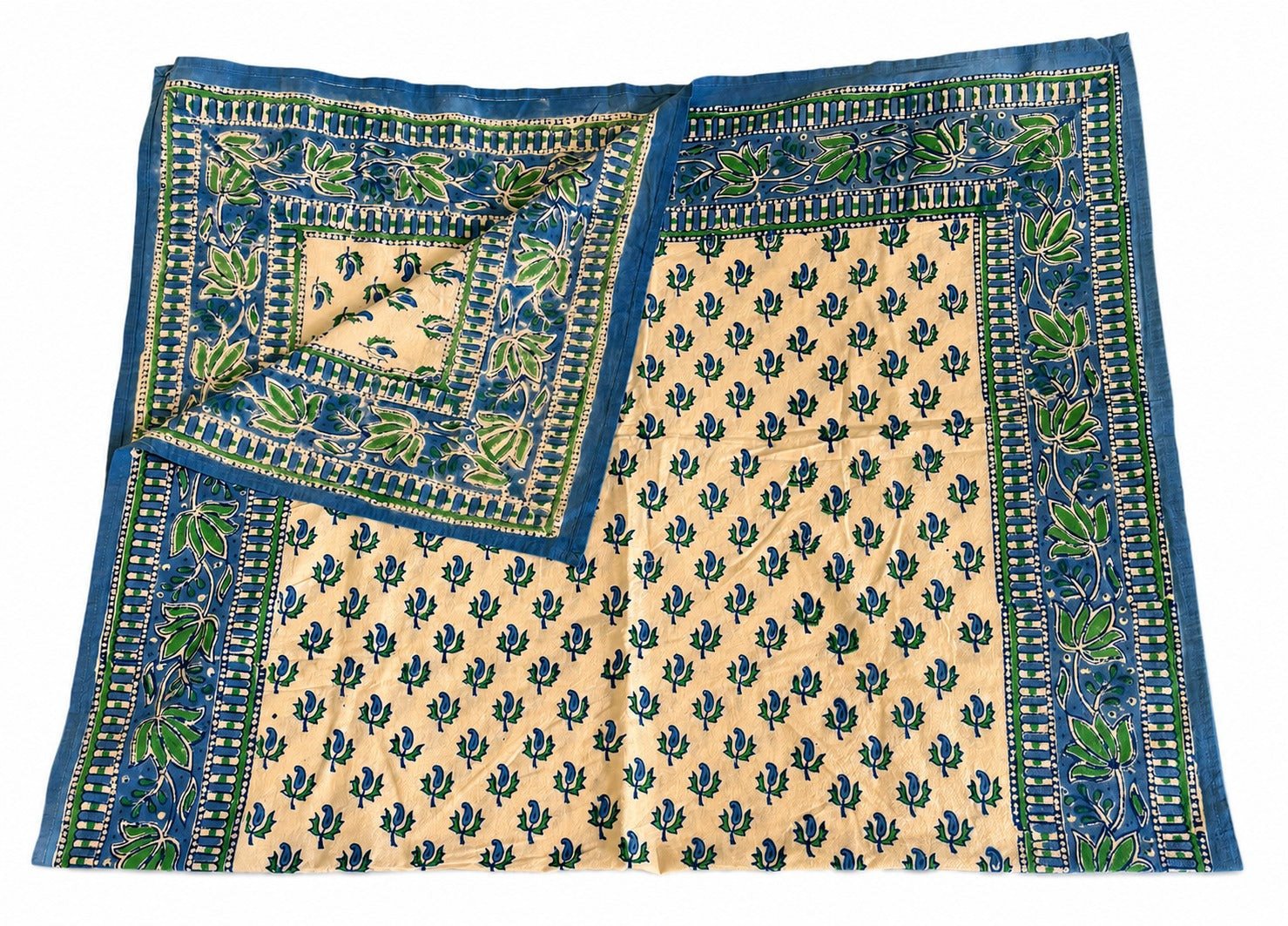 Hand block printed Cotton Table Cloth