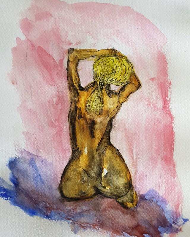 Quiet Moment Original Watercolor
