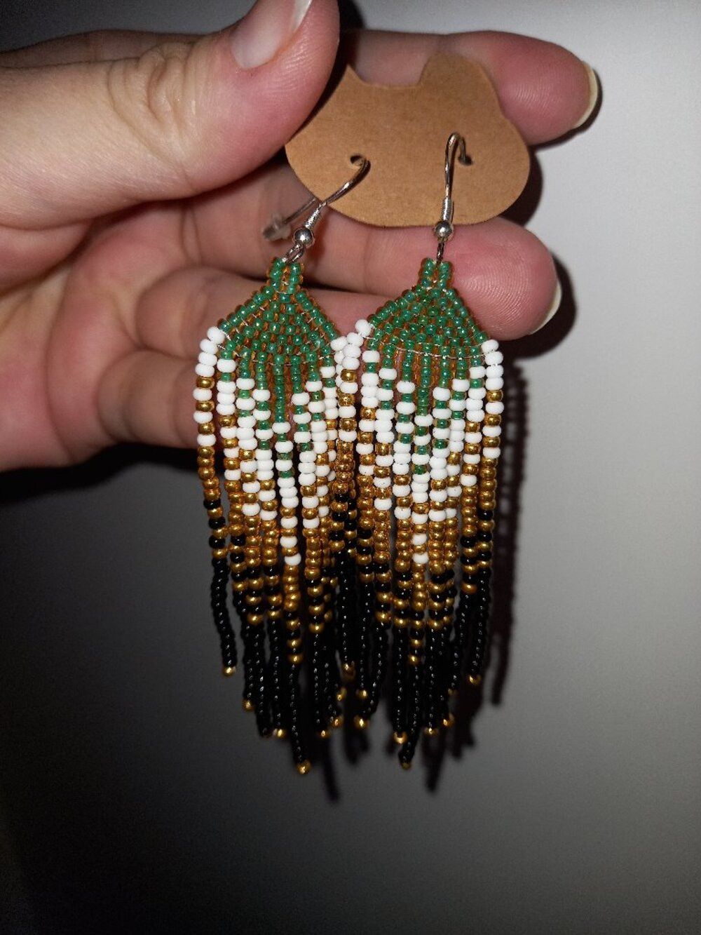 Forest Gold Statement Earrings