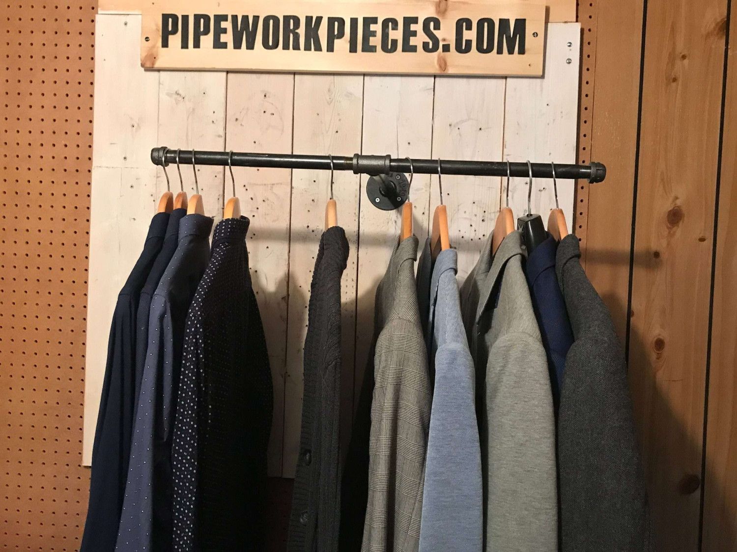 pipe garment rack – steampunk clothing rack – clothing rack