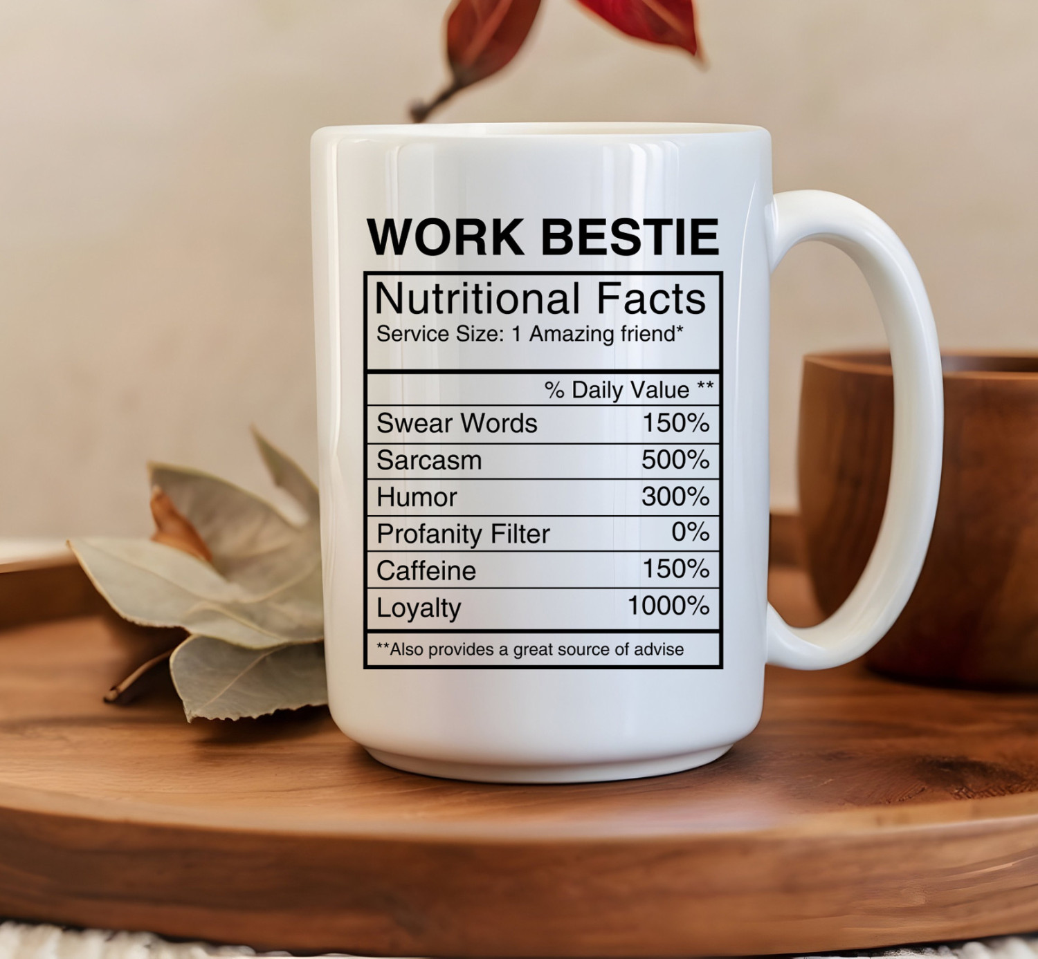 15oz work bestie mug