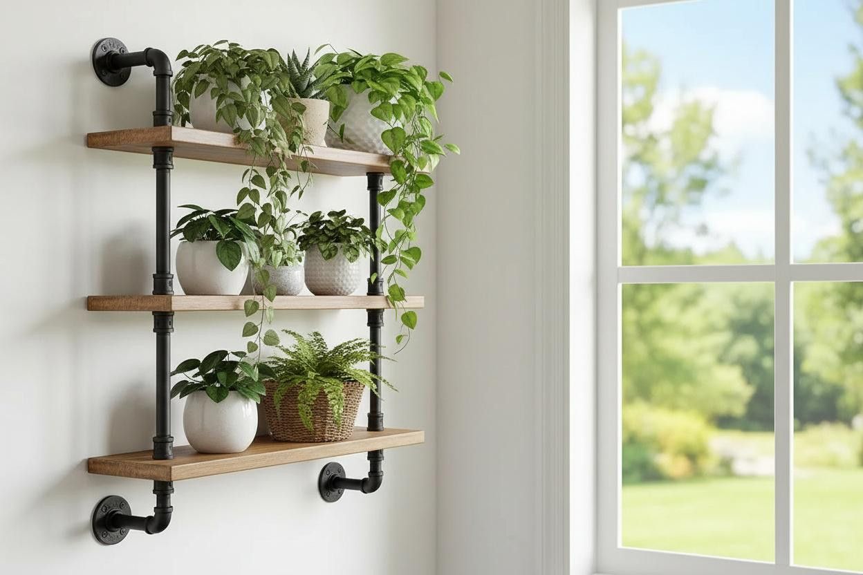 Industrial Inspired Raised Dog Bowl Feeder with optional backsplash
