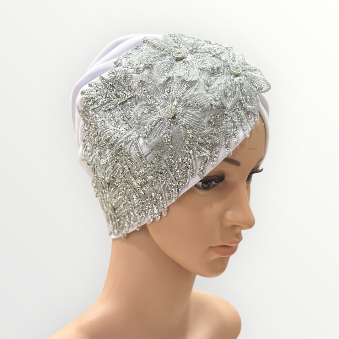 Turban Lace White