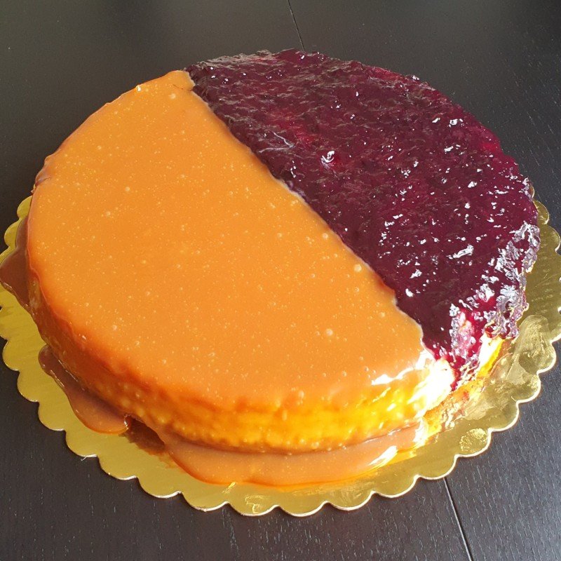 Caramel Blueberry cheesecake