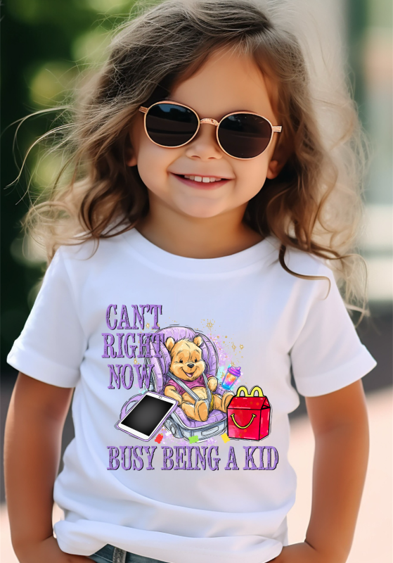 Can’t right now busy being a kid toddler tshirt