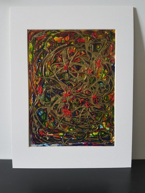 Secret Map to the Kingdom Acrylic Abstract Painting